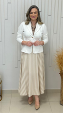 Blazer Feminino Ponto Roma Acinturado