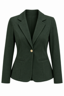 Blazer Feminino Ponto Roma Acinturado