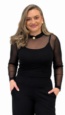 Blusa de Tule + Blusa de Alcinha