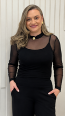 Blusa de Tule + Blusa de Alcinha