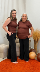 Calça Flare de Veludo Cotelê