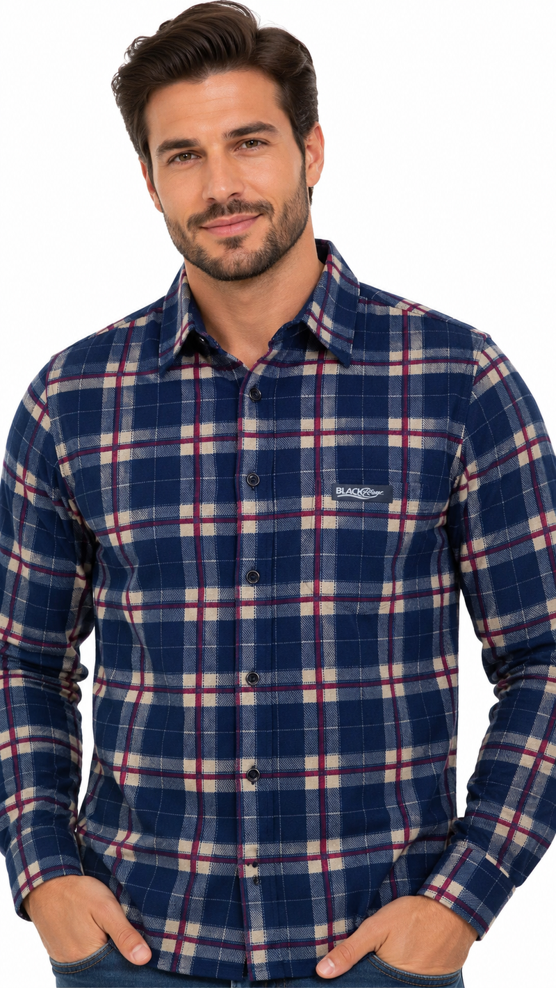 Camisa masculina xadrez