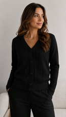 Cardigan trabalhado