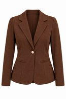 Blazer Feminino Ponto Roma Acinturado