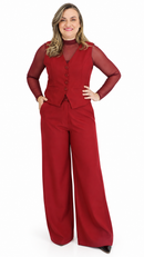 Conjunto Colete + Calça Pantalona