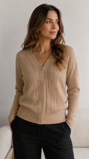 Cardigan trabalhado